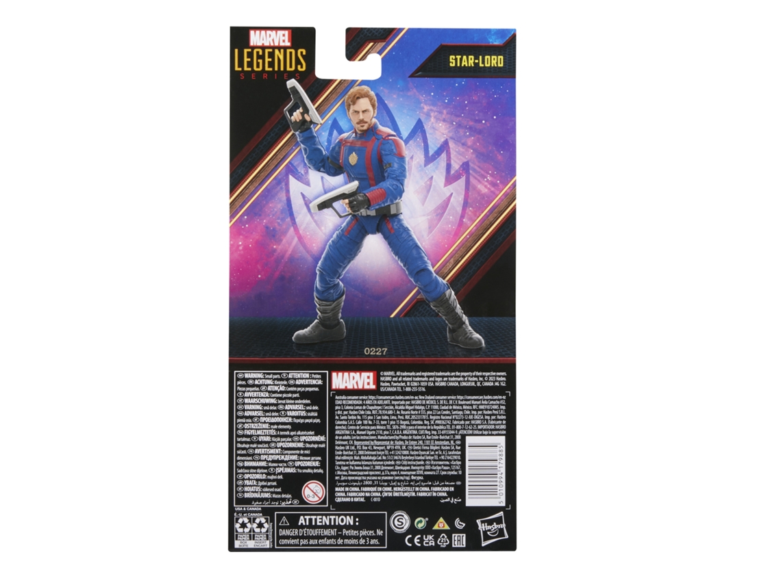 Boneco Marvel Legends Series - Figura de 15 cm e Acessórios - Star Lord -  F6602 - Hasbro