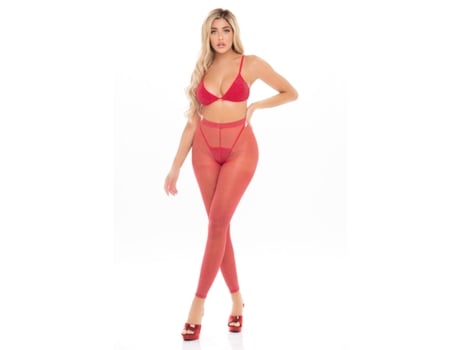 Conjunto de Lingerie PINK LIPSTICK Vermelho (Tamanho único)