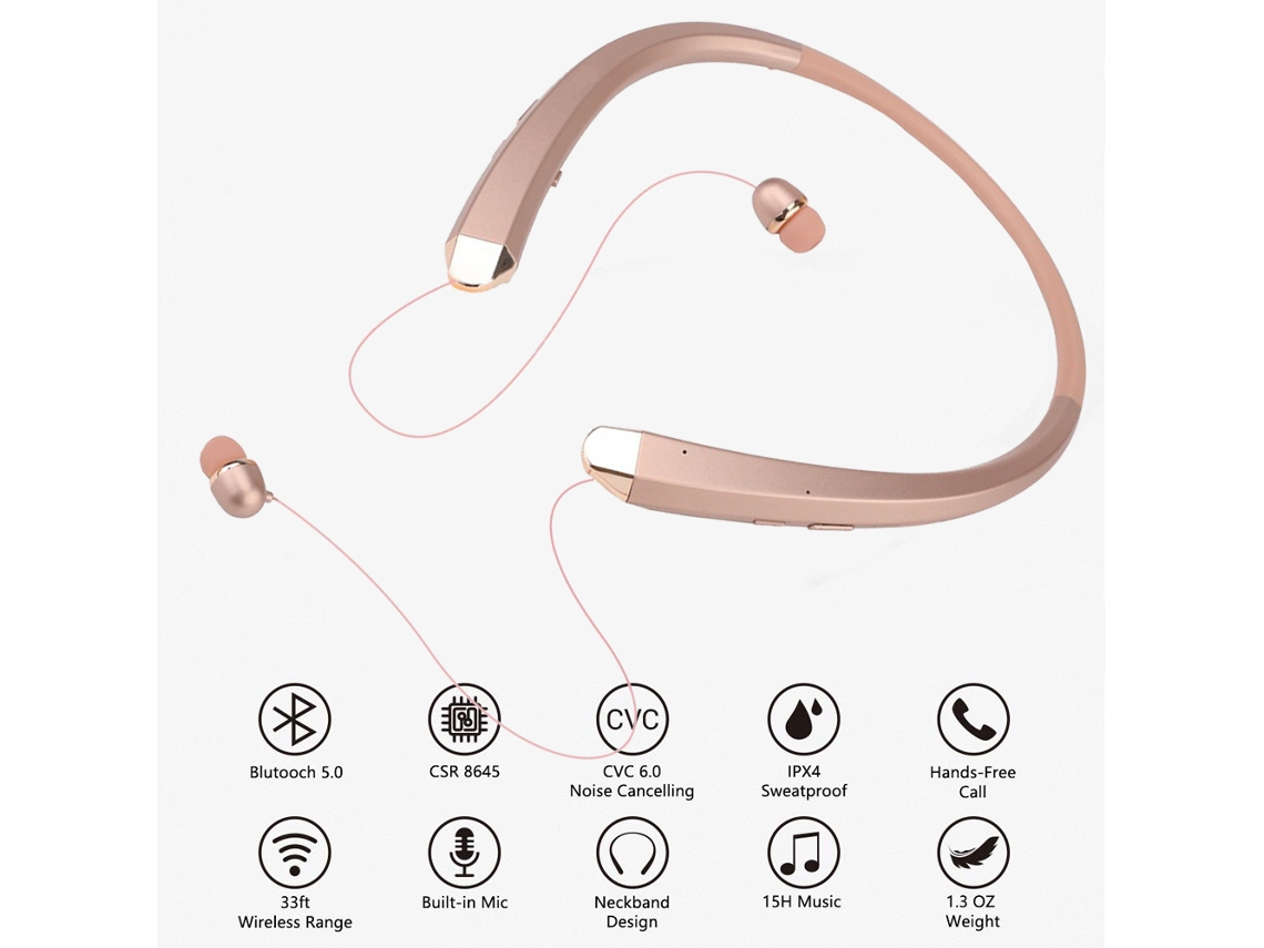 Audifonos bluetooth best sale rose gold