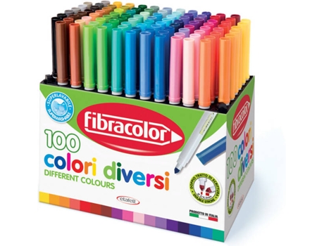 Canetas de Feltro  100 colori display