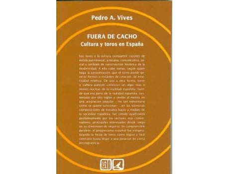 Livro Fuera De Cacho de Pedro Antonio Vives Azancot (Espanhol)