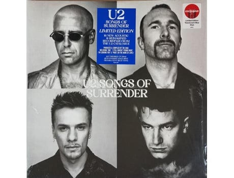 U2 Songs Of Surrender 2Lp Vinil Azul Transparente 180 Gramas Edição Limitada ISLAND RECORDS