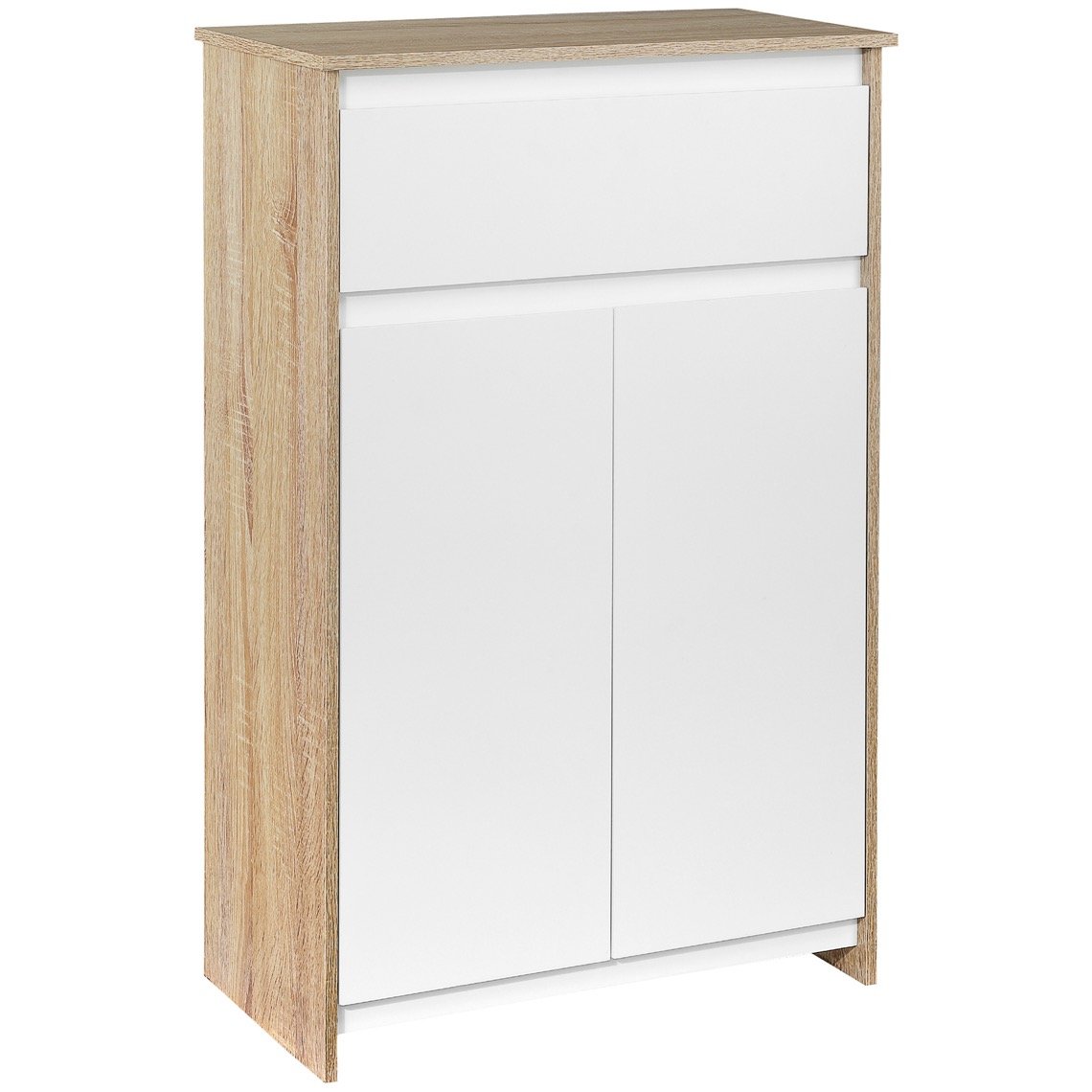 Estante para Casa de Banho kleankin Branco MDF 30x30x140cm_834-368