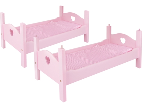 Doll´S Bunk Bed Pink SMALL FOOT COMPANY (Idade minima recomendada: 3 anos)