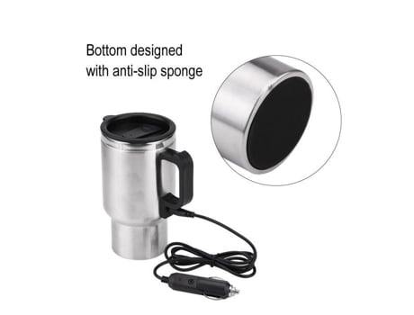 Caneca de café DBA 12V, copo de aquecimento, chaleira de água não tóxica de 450ml, acampamento de viagem de carro DA007 YOSOO