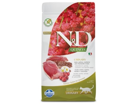 Alimento FARMINA N&D Quinoa Urinary Gato Adulto - Pato (Quantidade: 1,5 Kg)