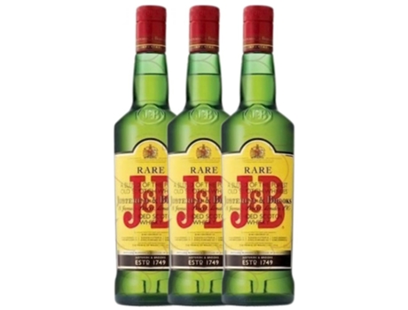 Whisky J&B Blended J&B Irrellenable (1 L - 3 unidades)