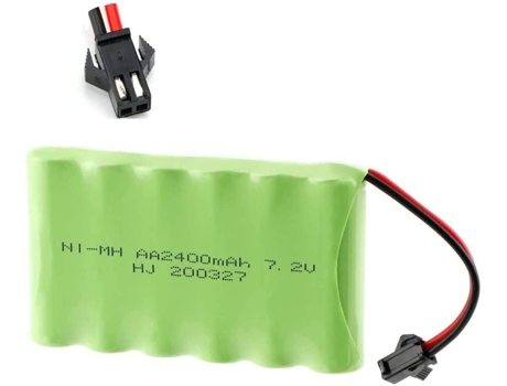 bateria para carrinho de controle remoto 7,2V 1800mah AA plug tamya  recarregavel