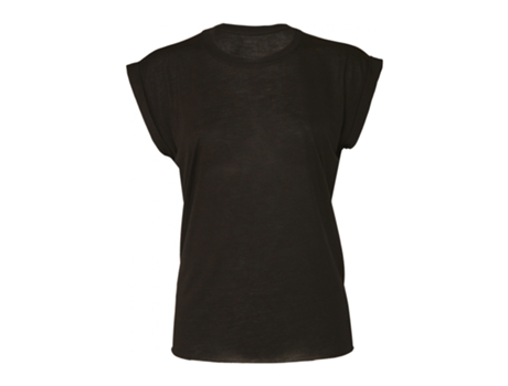 T-shirt para Mulher BELLA + CANVAS (XL - Preto)