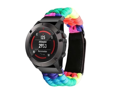 Bracelete Pulseira Fio Entrançado para Garmin Forerunner 945 Multicor