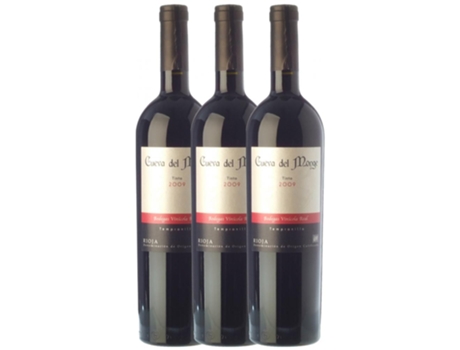 Vinho VINÍCOLA REAL Vinícola Real Cueva Del Monge Tempranillo Rioja Crianza (0.75 L - 3 unidades)