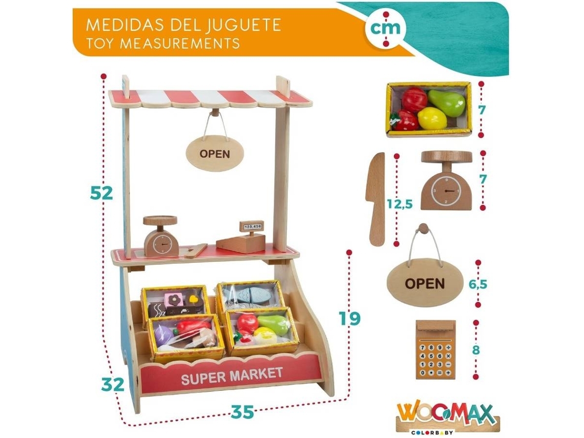 Caixas comida de madeira WOOMAX