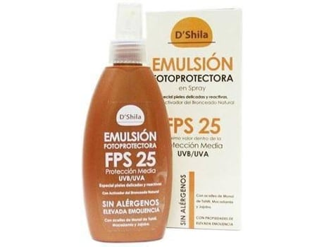 Emulsão fotoprotetora SPF25 D 200ml spray