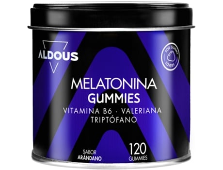 Melatonina Gominolas Aldous com Triptofano, Valeriana e Vitamina B6 120 Gummies ALDOUS BIO