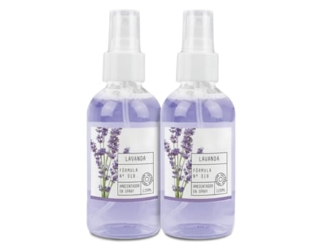 TIENDA EURASIA Pacote 2 Ambientadores em Spray Cada Spray 120Ml Vidro Lavanda