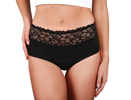 Cueca Menstrual TAYNIE Deluxe extra strong Preto  (8XL/56)