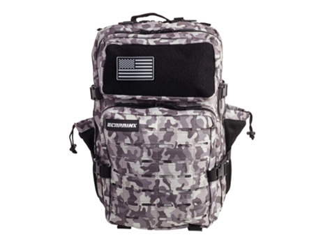 Mochila Tática ELITRAINX V2 45L Branco e Preto Camuflagem