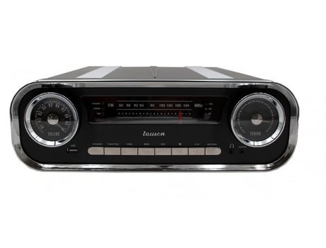 Gira-Discos LAUSON O1Tt16 Preto Bluetooth Vintage