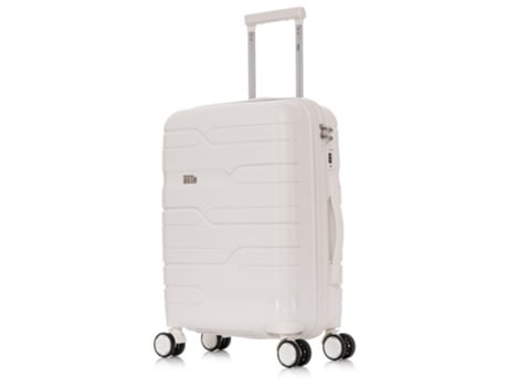 Mala de Cabine 1990S Polipropileno 4 Rodas Branco 55X38X22 Cm 44L