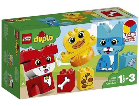 Duplo:  O Meu Primeiro Puzzle com Animais de Estimação  - 10858 (Idade mínima: 1,5 - 18 Peças)