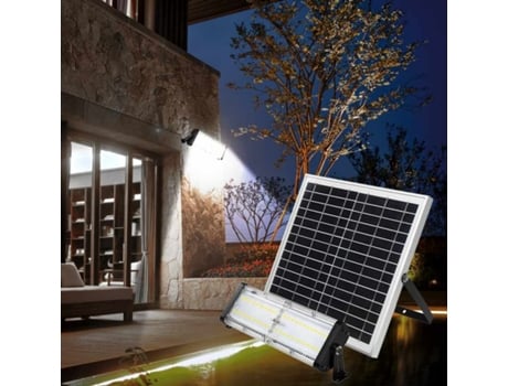 Holofote solar de 5000 lúmens para jardim e exterior Flood