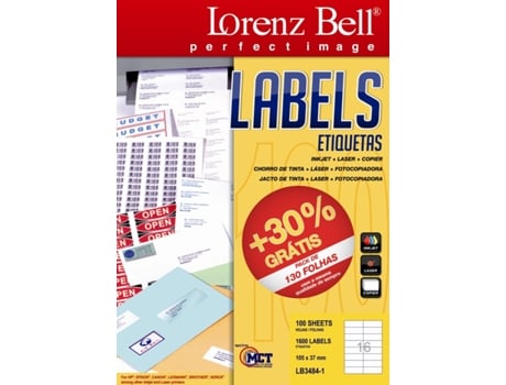 Etiquetas LORENZ BELL 3484 A4