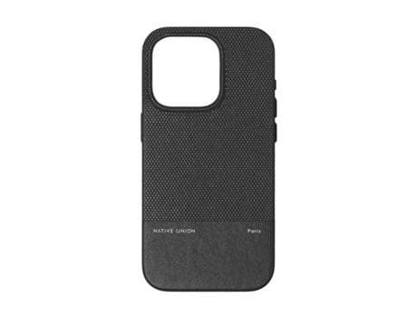 Capa para iPhone 15 Pro NATIVE UNION Acrílico Preto .