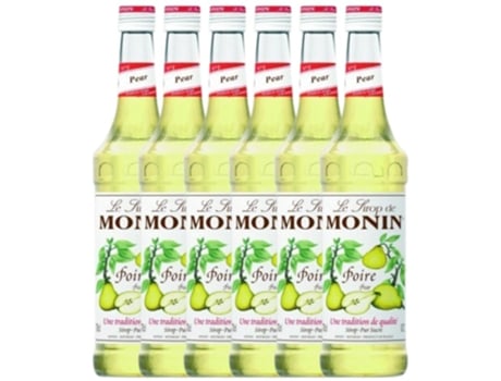 Licor MONIN Schnapp Monin Sirope Pera Poire Pear (0.7 L - 6 unidades)