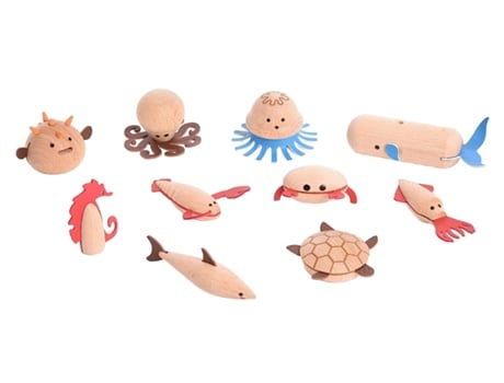 Wooden Sea Creatures TICKIT (Idade minima recomendada: 3 anos)