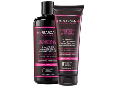 KERARGAN Duo Shampoo e Esfoliante com Queratina 500Ml 250Ml