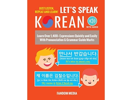 Livro Lets Speak Korean de Fandom Media (Inglês)