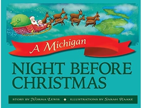 Livro A Michigan Night Before Christmas de Norma Lewis (Inglês)