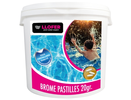 Bromo em tabletes de 20 g - 5 kg LLOFER