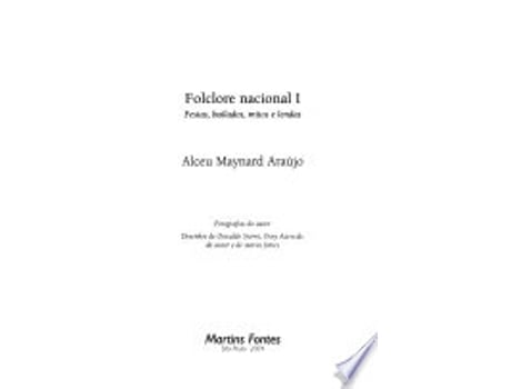 Livro FOLCLORE NACIONAL I de ARAUJO, ALCEU MAYNARD (Português do Brasil)