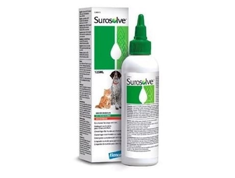 Elanco Surosolve Limpador De Orelha Para Gatos E Cães 125 Ml