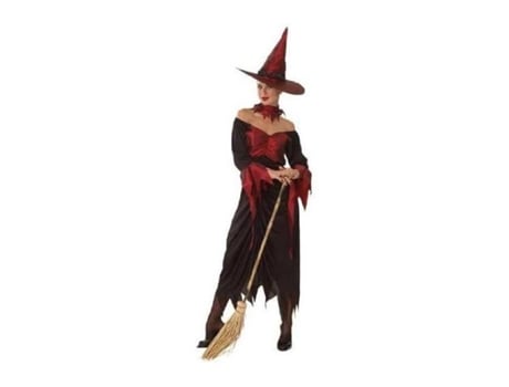 Wicked Witch Costume Black & Red Disfraz