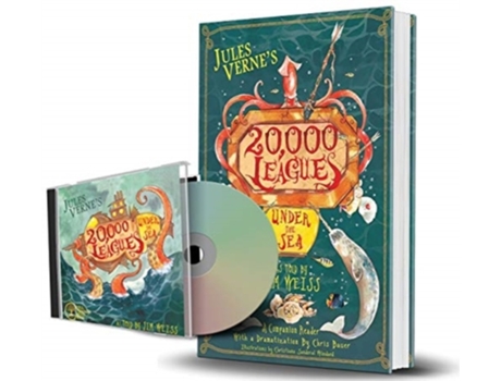 Livro 20,000 leagues under the sea bundle de chris bauer,jules verne,jim weiss (inglês)