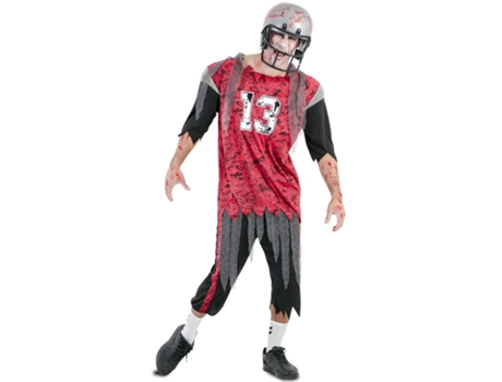 Fato de Homem EUROCARNAVALES Jogador De Futebol Americano Zombie  (M/L )