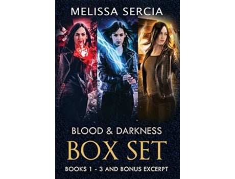 Livro Blood and Darkness Box Set Books 1 3 Bonus Sneak Peek de Melissa Sercia (Inglês - Capa Dura)