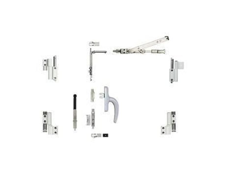 Kit Basculante Galicube 2 V FAPIM com Cremona Midi Nefer Bússola Média 562 a 1200 Mm Branco 9010 1331Ga32