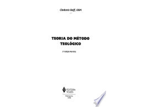 Livro Teoria Do Metodo Teologico de Clodovis Boff (Português do Brasil)