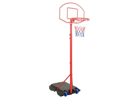 vidaXL Conjunto jogo de basquetebol portátil ajustável 180-230 cm