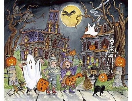 Puzzle VERMONT CHRISTMAS COMPANY Little Goblins Halloween Jigsaw Puzzle (Idade Mínima: 4)