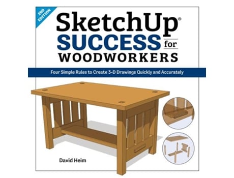 Livro sketchup success for woodworkers de david heim (inglês)