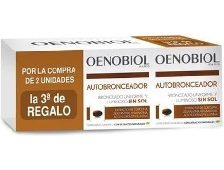 Autobronzeador 30 + 30 + 30 Cápsulas Triplo