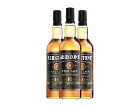 Whisky Single Malt AERSTONE Land Cask 10 Anos (0.7 L - 3 Unidades)