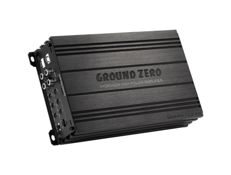 Amplificador Compacto Classe D de 4 Canais para Uso em 24V 640 Watts GROUND ZERO