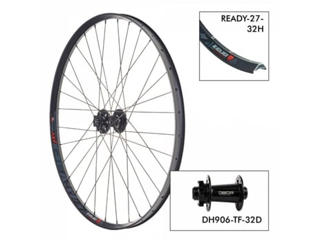 Roda Da Bicicleta BLACK JACK D.Ready27 32H Decatf