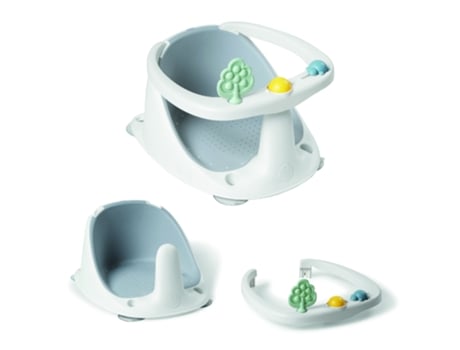 Assento de Banho Aquabebe Ergonômico Antiderrapante e Seguro com Barra para Fácil Posicionamento Do Bebê com Ventosas para Fixação BUDDY BABY