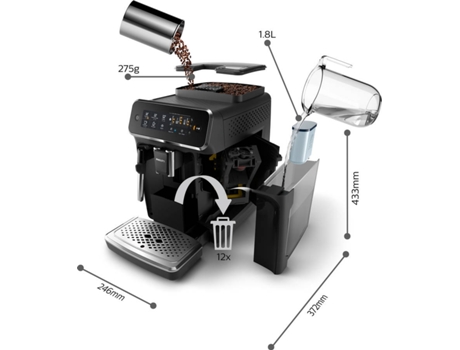 Series 3200 Máquinas de café expresso totalmente automáticas EP3221/40